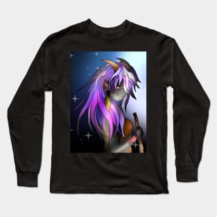 Beautiful tiefling (dark elf) druid Long Sleeve T-Shirt